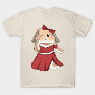 Red Rabbit Sexy Outfit _ Bunniesmee T-Shirt